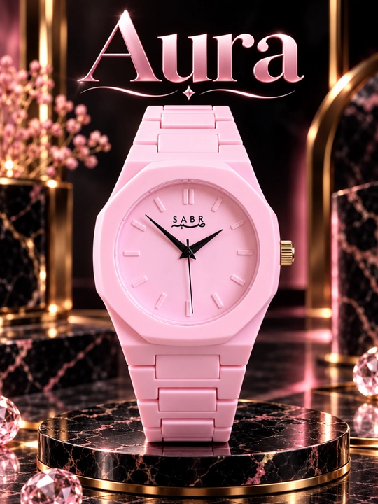 Мужские наручные часы Aura — классический дизайн, арабские цифры, кварцевый механизм - 