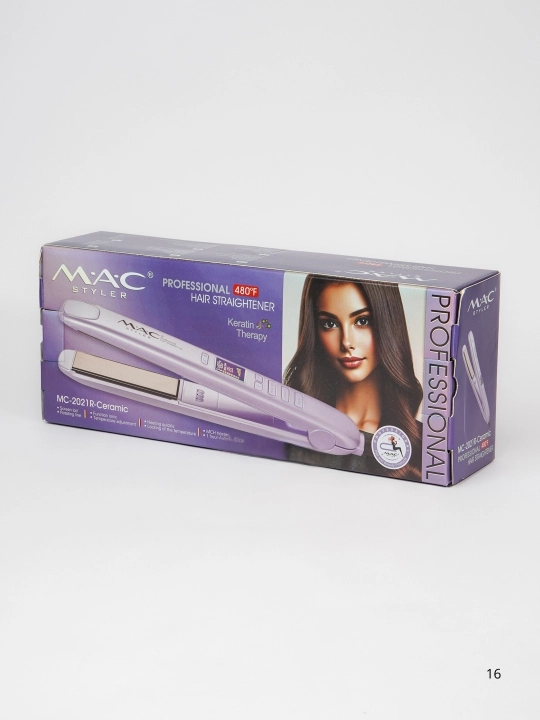 Professional TITAN-CERAMIC  soch tekislovchi dazmol MAC Styler MC-2021, LCD displeyli