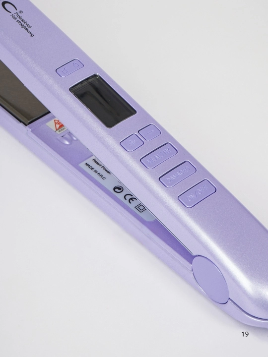 Professional TITAN-CERAMIC  soch tekislovchi dazmol MAC Styler MC-2021, LCD displeyli