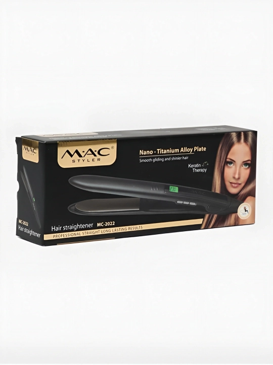 Professional TITAN-CERAMIC  soch tekislovchi dazmol MAC Styler MC-2021, LCD displeyli