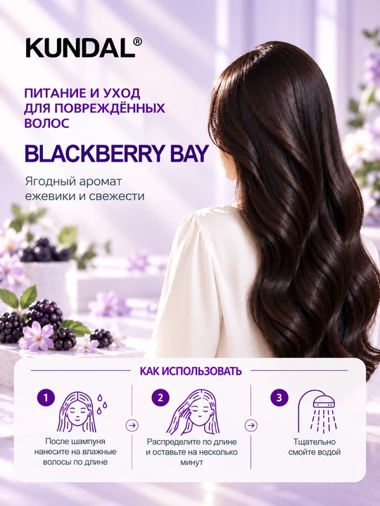 KUNDAL Кондиционер для волос Honey & Macadamia Protein Premium Treatment, 500 мл