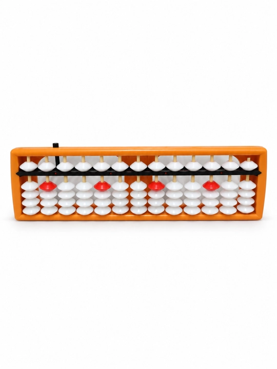Abakus hisoblash taxtasi, 13 qatorli, tugmali, 25 sm