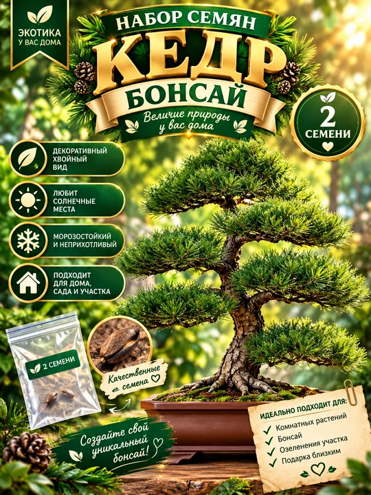 Семена Голубая Туя, Зеленая Туя, Кедр, Голубой Можжевельник - 