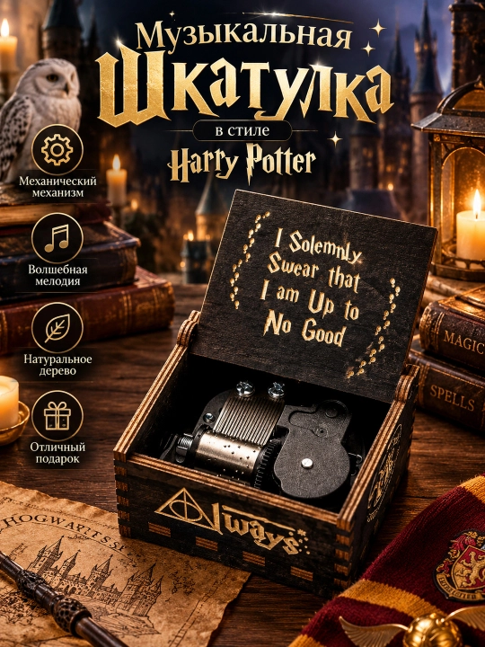 Музыкальная шкатулка,  Happy Birthday, Harry Potter, Lord of the Rings - 