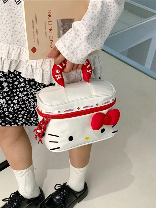 Mini sumka KITTY, mushukcha yuzli, yurakcha osig'ichli, qizlar uchun SHADIZA - 