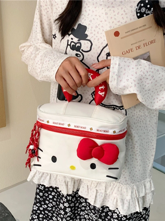 Mini sumka KITTY, mushukcha yuzli, yurakcha osig'ichli, qizlar uchun SHADIZA