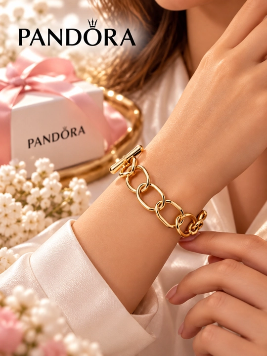 Pandora 14 karatli oltin qoplamali bilaguzuk, artikul: 563864C00
