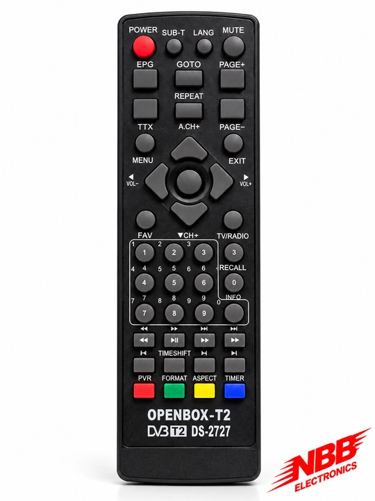 OPENBOX-T2,  DVB-T2, DS-2727 Tunerlar uchun universal pult,tuner pulti,pult