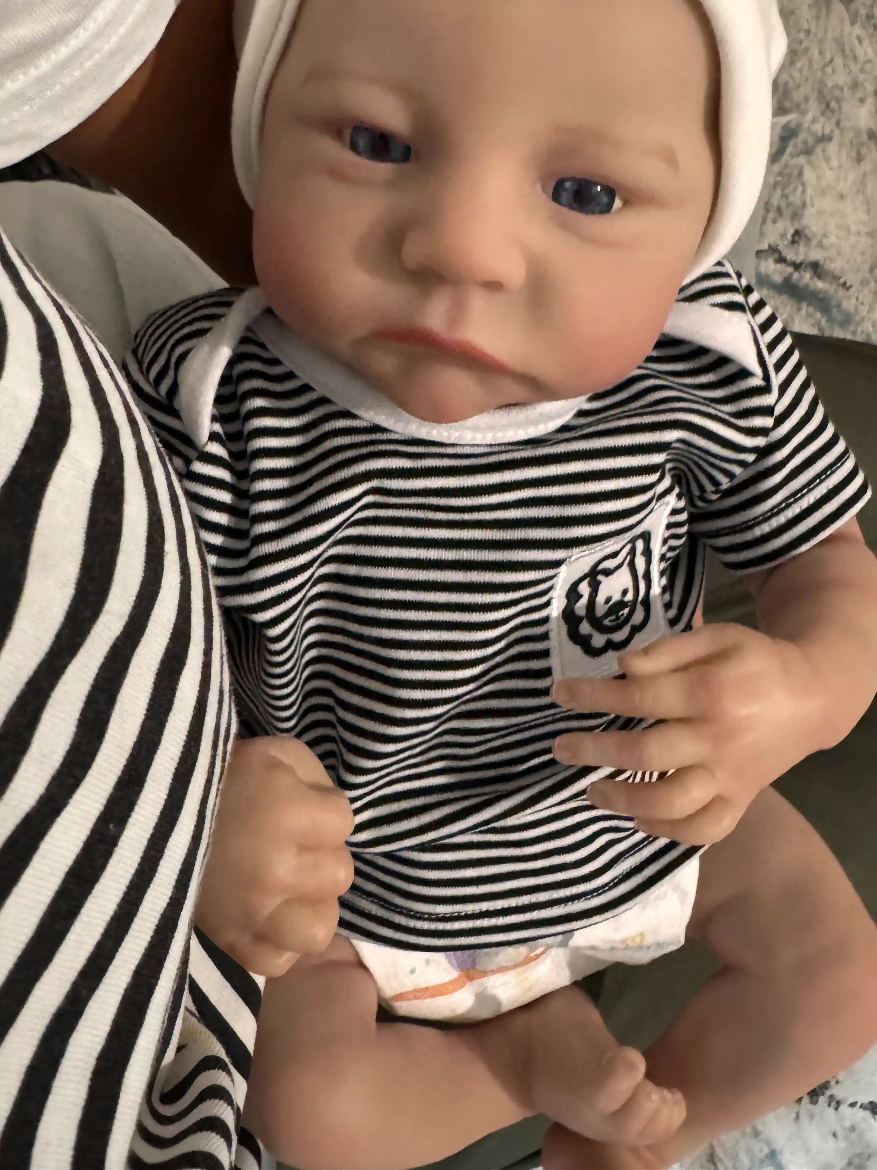 Realistik Reborn qo‘g‘irchog‘i, chaqaloq qo‘g‘irchog‘i, yangi tug‘ilgan Reborn, 48 sm, NPK