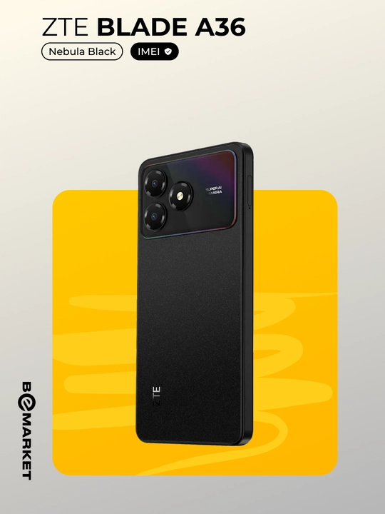 ZTE Blade A36, Nebula Black, 4/64 GB