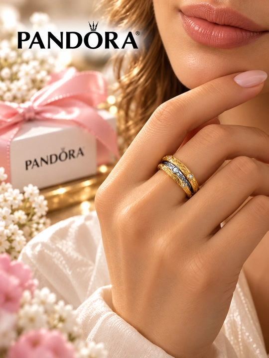 Pandora Sterling kumush Astrolabli aylanuvchi uzuk Game of Thrones 163136C01