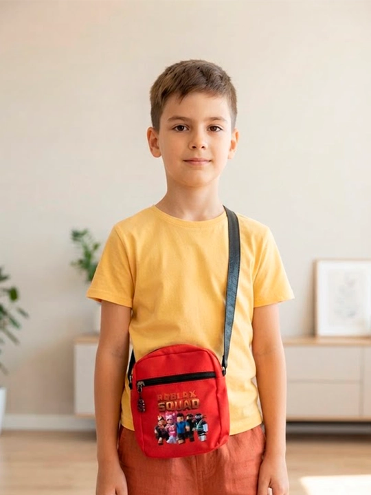 O‘g‘il va qiz bolalar uchun "Minecraft" va "Roblox" matoli kichik sumkachasi