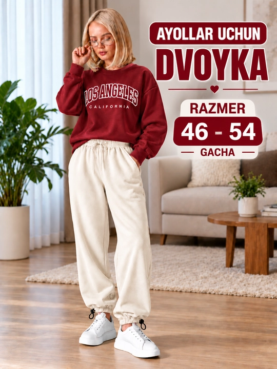 Двойка для женщин и девушек, женская двойка, двойка для девушек. Размеры: 46–54 - 