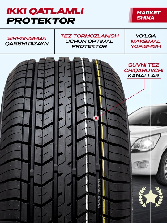 BARS BR210 universal shina — yozgi va qishki foydalanish uchun