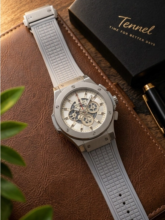Hublot,erkaklar qol soati,xaqiqiy brend korinish,chidamli rezina remeshok