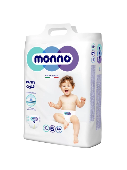 Taglik-trusiklar MONNO, Large Pack 6, 6-o‘lcham, 56 dona - 