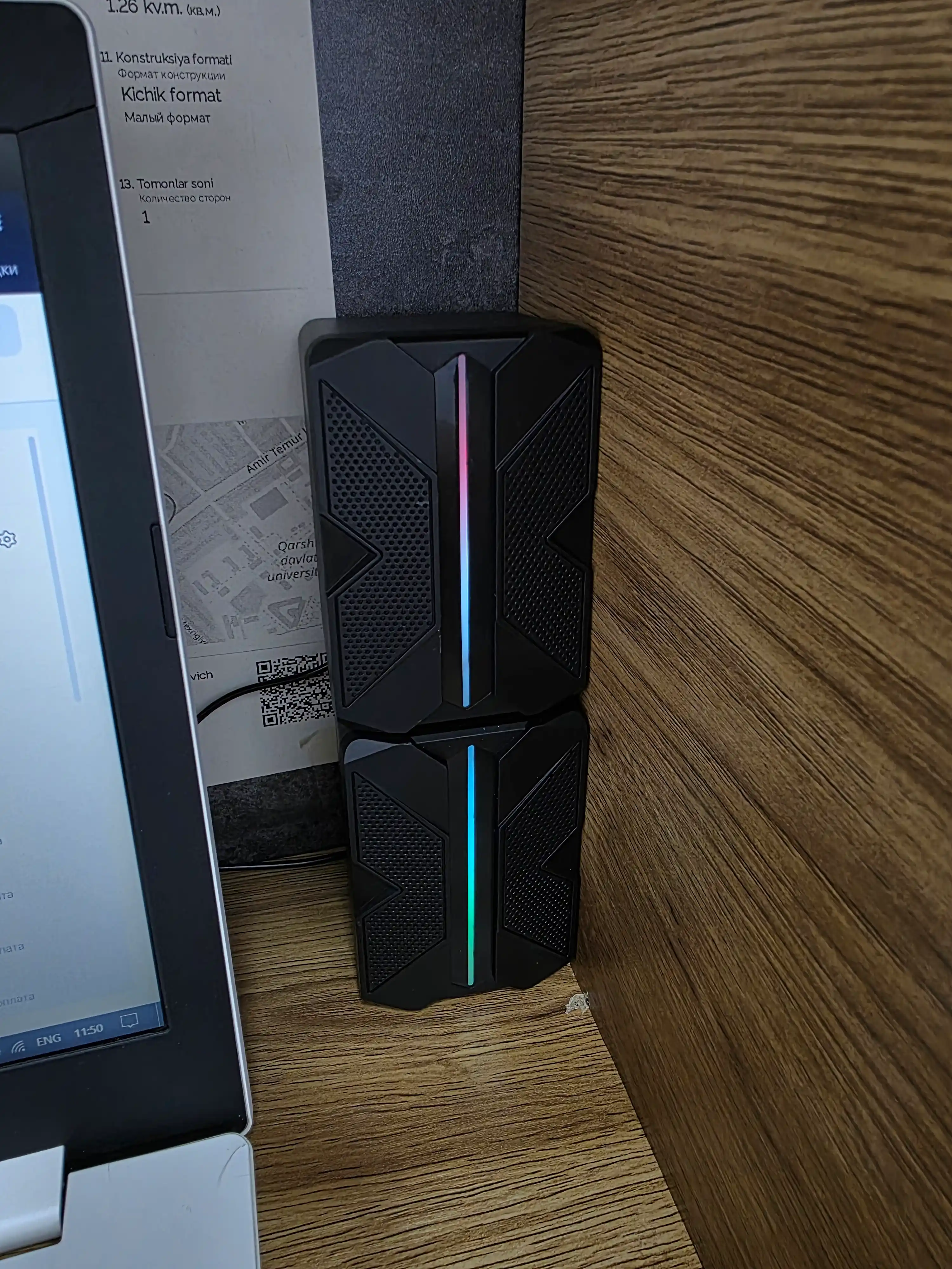 RGB мини Колонки с подсветкой, для компьютеров, смартфонов и ноутбуков, USB