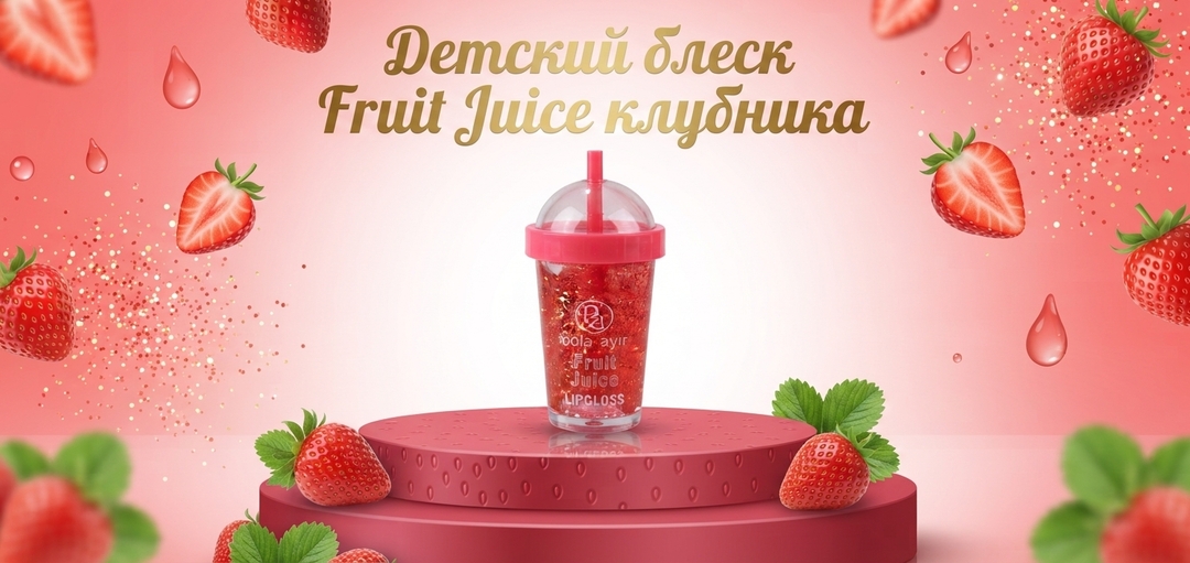 Детский блеск для губ Fruit Juice - 