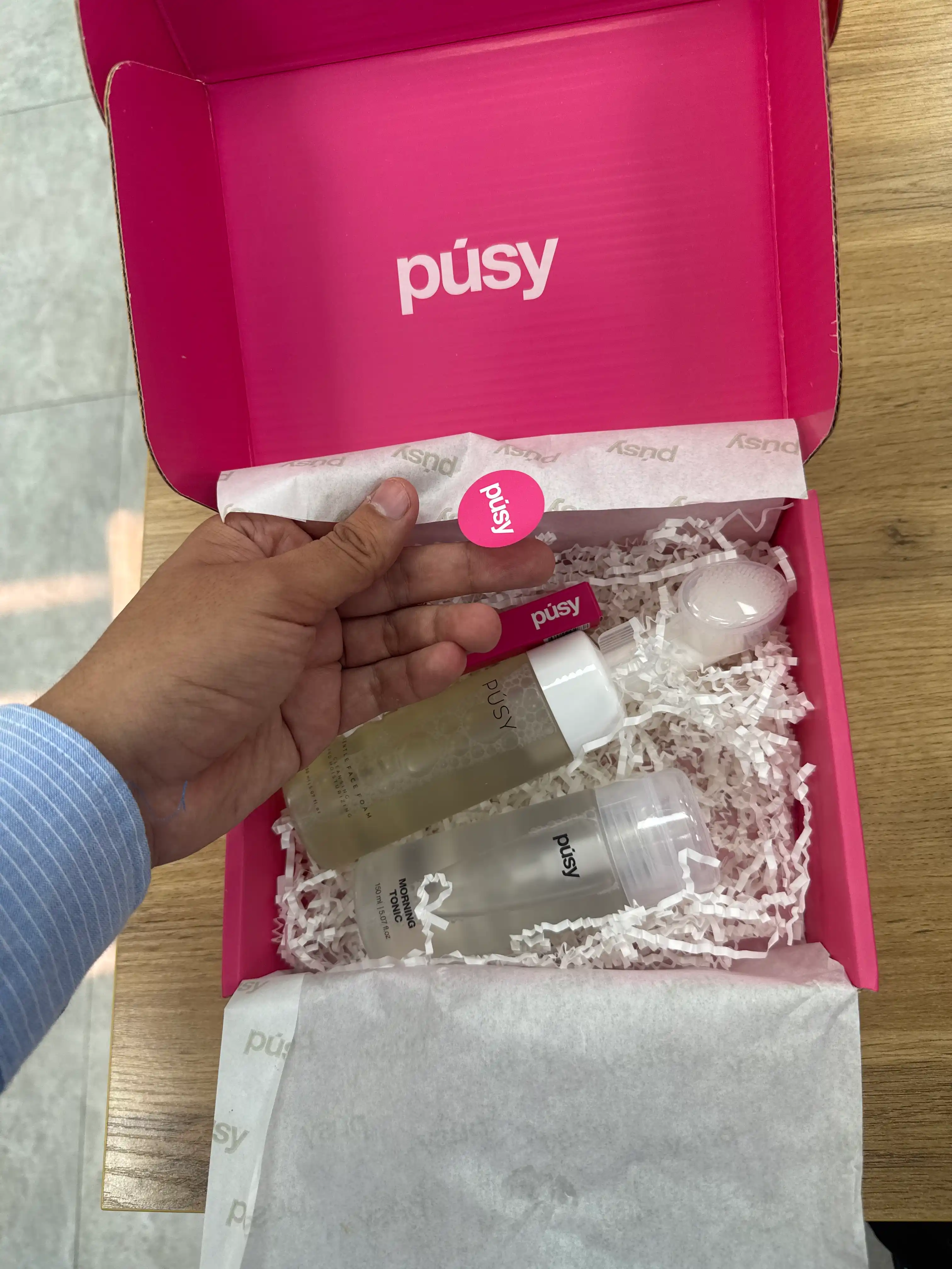 PUSY Пенка для умывания + Мицеллярная вода + Гель для бровей Super Fix 445 мл