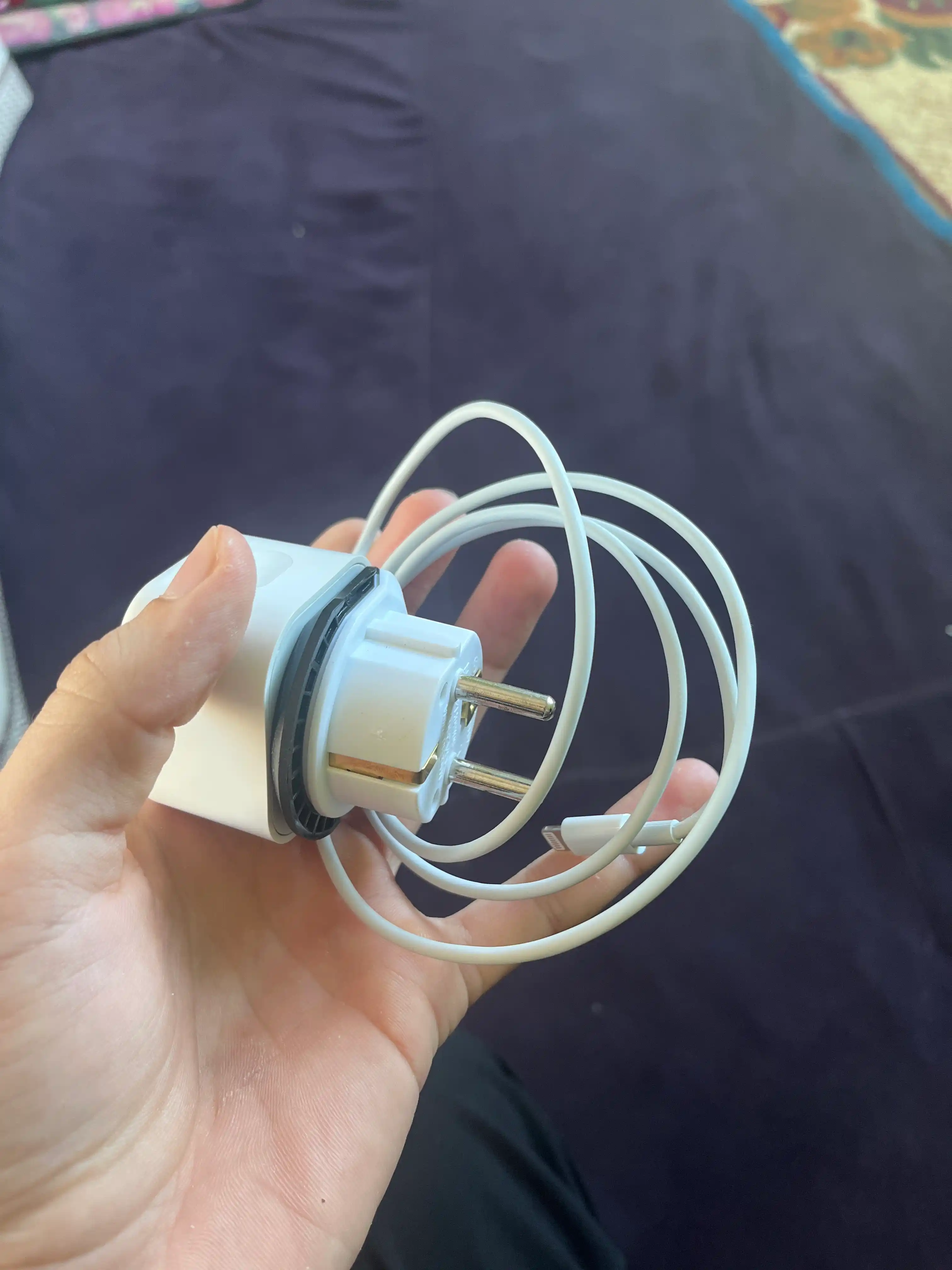 Зарядное устройство для iPhone, быстрая зарядка 20 Вт, с кабелем Type-C — Lightning
