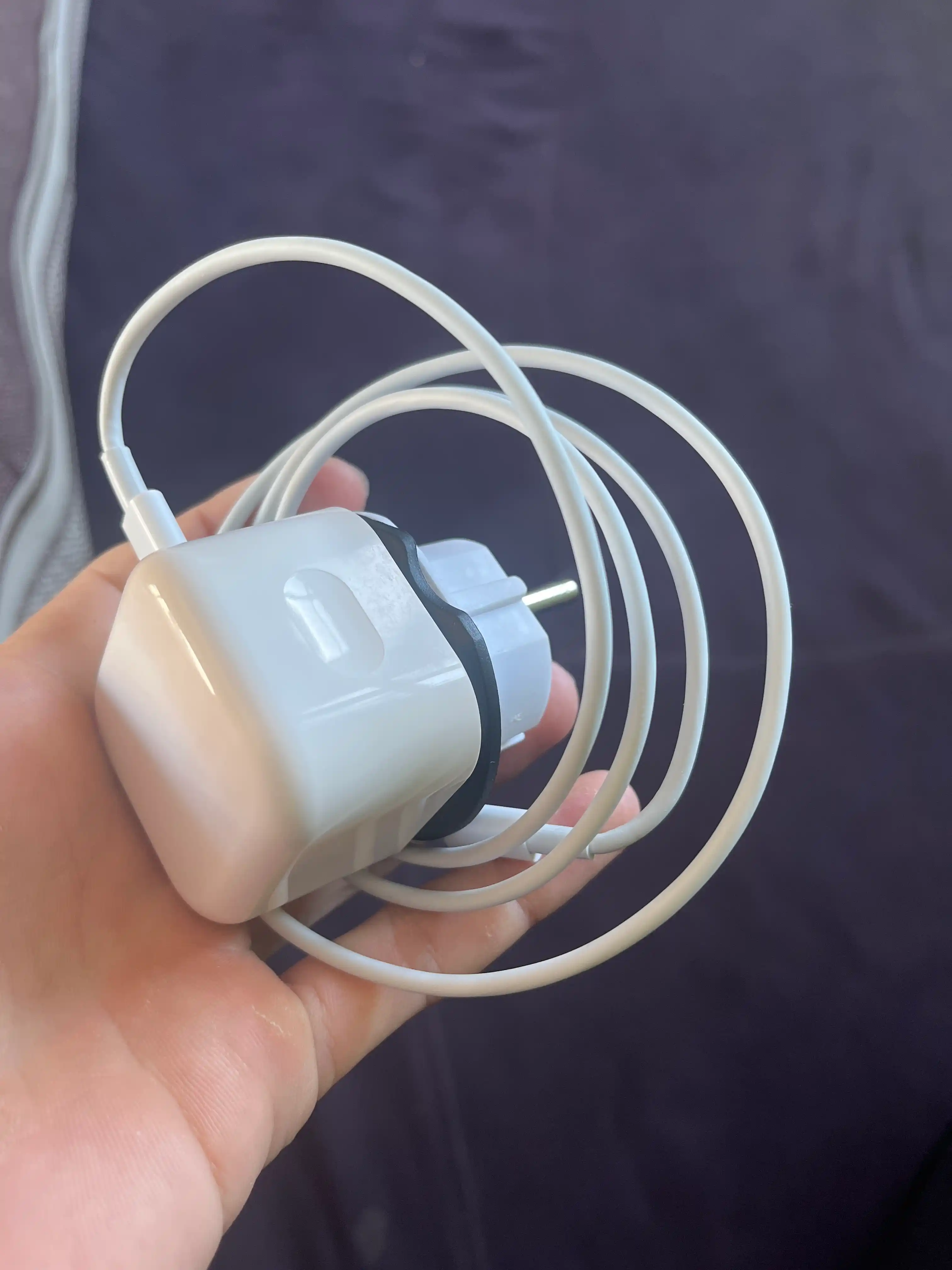 Зарядное устройство для iPhone, быстрая зарядка 20 Вт, с кабелем Type-C — Lightning
