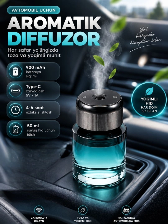 Havo namlagich, avtoparfyum va salon aromatizatori, yulduzli osmon effekti - 