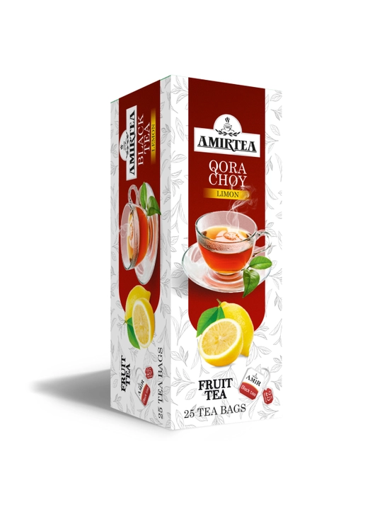 Qora choy “Limon” — 25 paketcha, 50 g - 