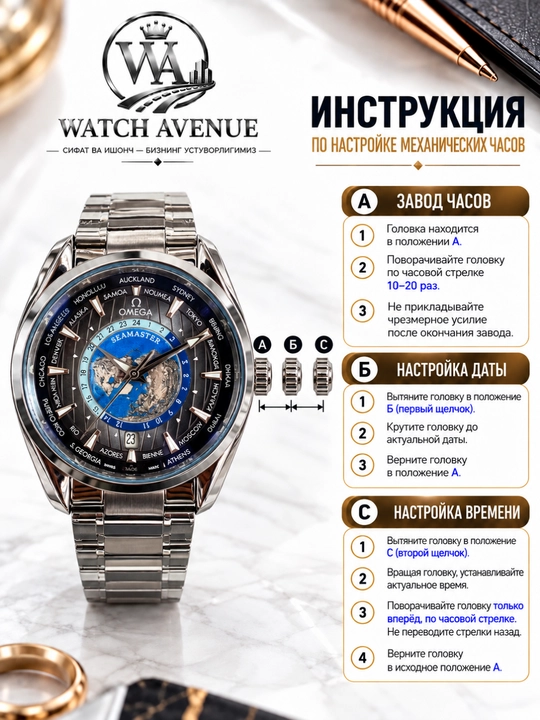 Omega Seamaster Aqua Terra — мужские автоматические наручные часы