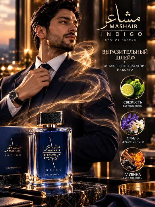 Atirlar erkaklar uchun duxilar parfumera  suvi  Mashair 100 ml