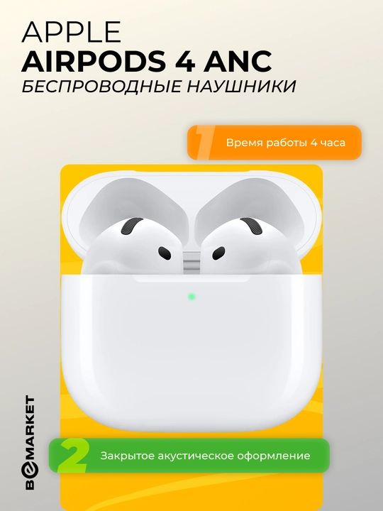 Беспроводные наушники Apple AirPods 4 - 