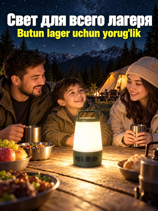 Ko'p funktsiyali lager chiroq YES-661 LED 50W, Type-C, olinadigan batareya