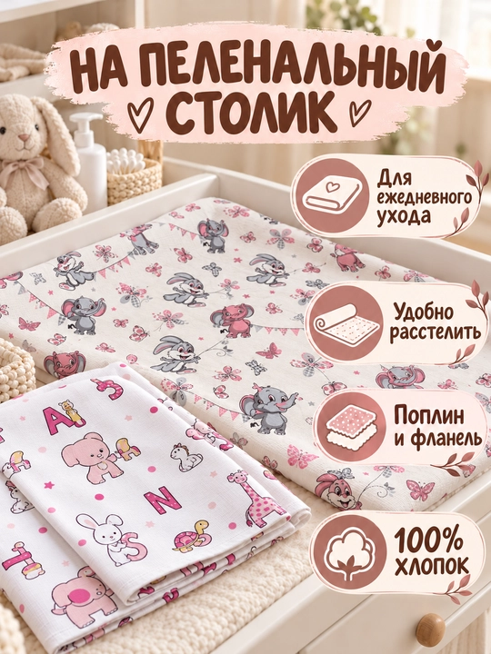 Набор пеленок, для новорожденных, 2 шт, теплая и тонкая, 100% хлопок, для роддома