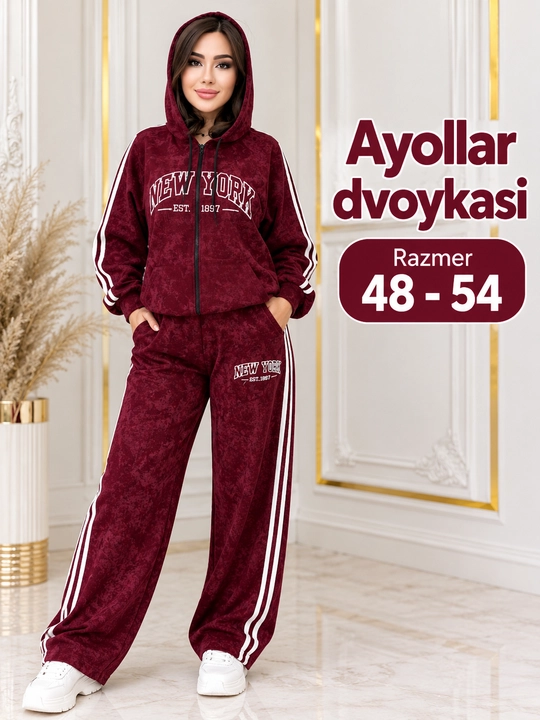 Ayollar uchun dvoyka, qizlar uchun dvoyka, 48-54 o‘lchamlar, katta o‘lchamlar, kundalik kiyim