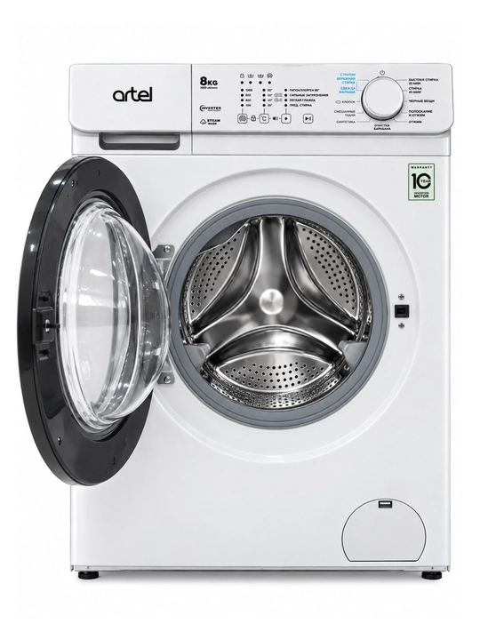 Artel WF80O3012 bug‘li invertorli avtomatik kir yuvish mashinasi, 8 kg