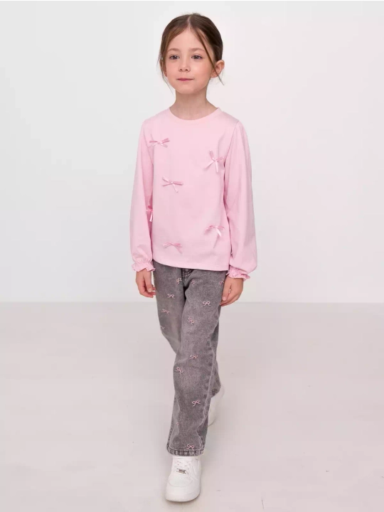 Лонгслив для девочки, Neo kids, 100% хлопок
