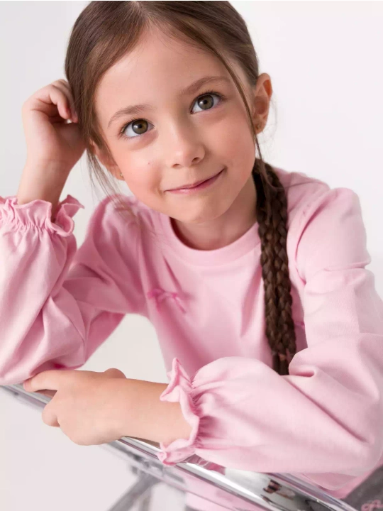 Лонгслив для девочки, Neo kids, 100% хлопок