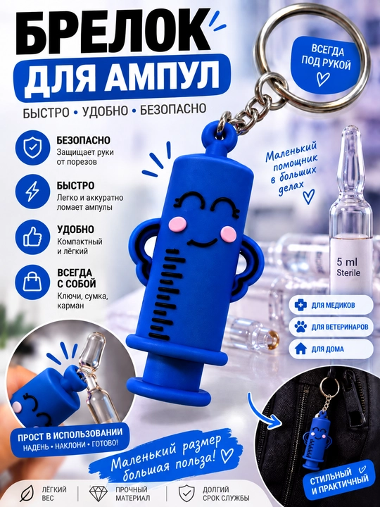 Ampulalarni ochish uchun brelok - har doim qo'l ostida - 