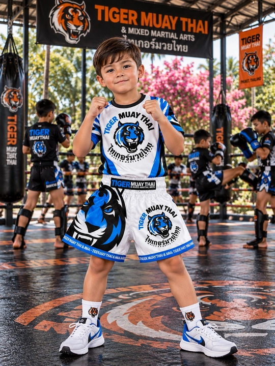 Bolalar uchun Muay Thai sport formasi (futbolka va shortik) - 