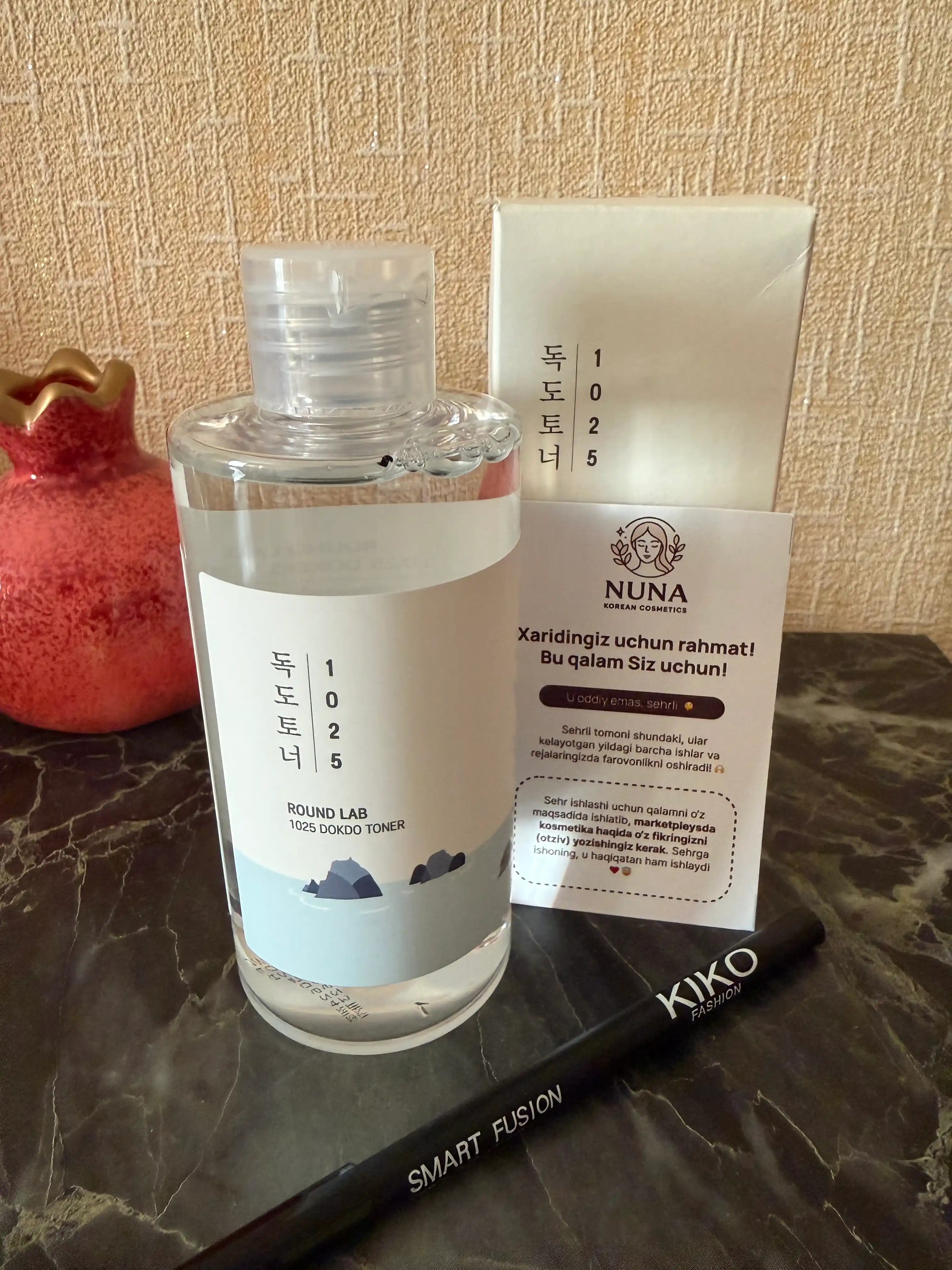 Dengiz suvi bilan tozalovchi tonik Round LAB 1025 Dokdo Toner, 200 ml