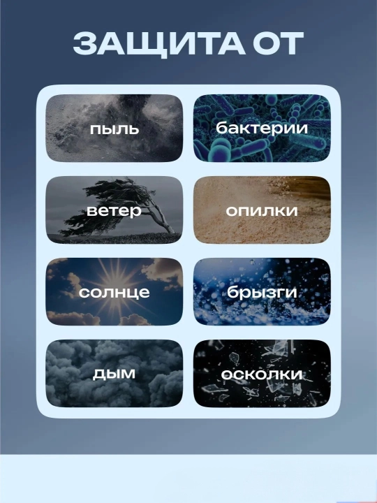 Маска от ветра и снега — для скутера, велосипеда, мотоцикла и горных лыж