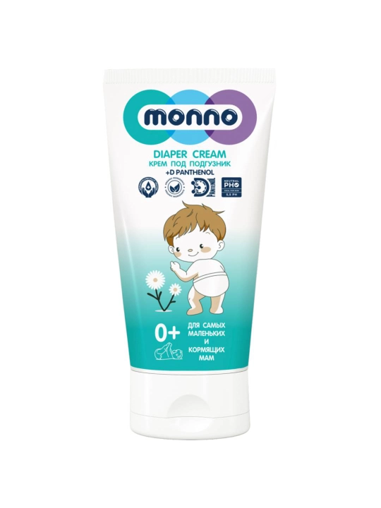 MONNO bolalar taglik osti kremi, Bepanten bilan, 150 ml - 
