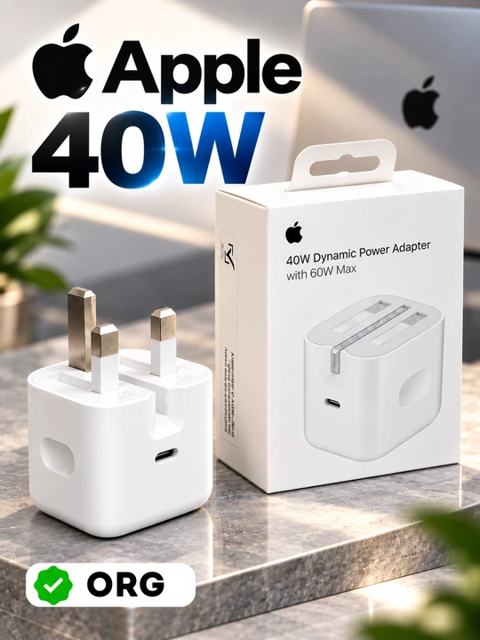 Apple 40W USB-C zaryadlovchi adapter, iPhone 15/16/17/18 uchun, EU adapter sovg‘a - 