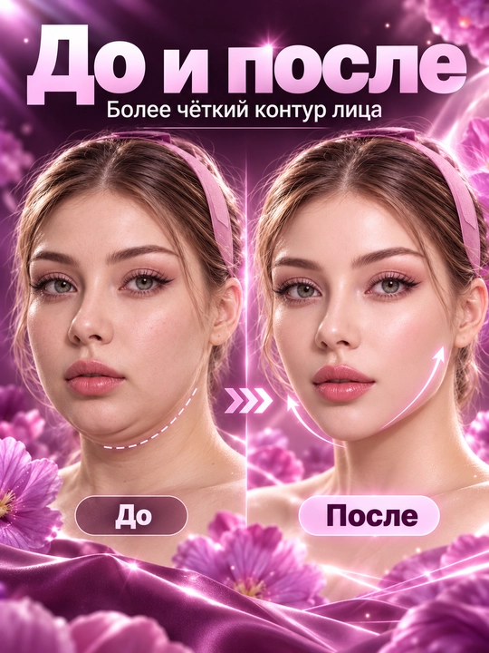 Лифтинг-маска бандаж для лица и подбородка, подтяжка овала, многоразовая