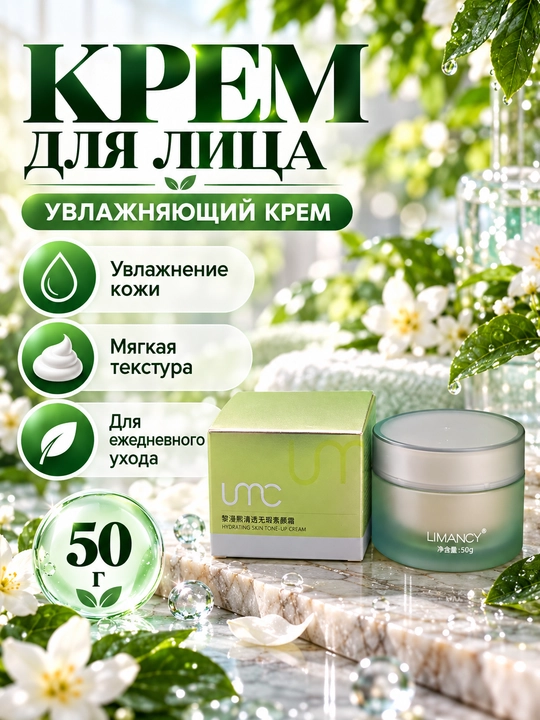 Увлажняющий крем для лица, 50 г - 