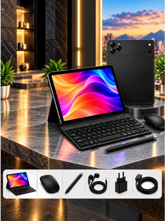 OZCT 18 Max — 10,1-дюймовый HD-экран, 12/256 ГБ, 5G, Android 15, 10000 мАч