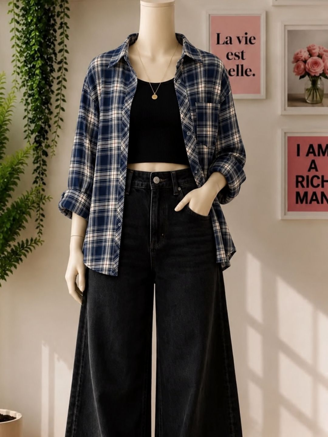 Ayollar ko‘ylagi, oversize kletka ko'ylaklar 4 xil ranglarda S-XXL