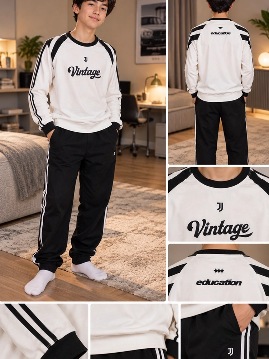 Лонгслив для мальчика из хлопка, белый с бордовыми полосками «Vintage»