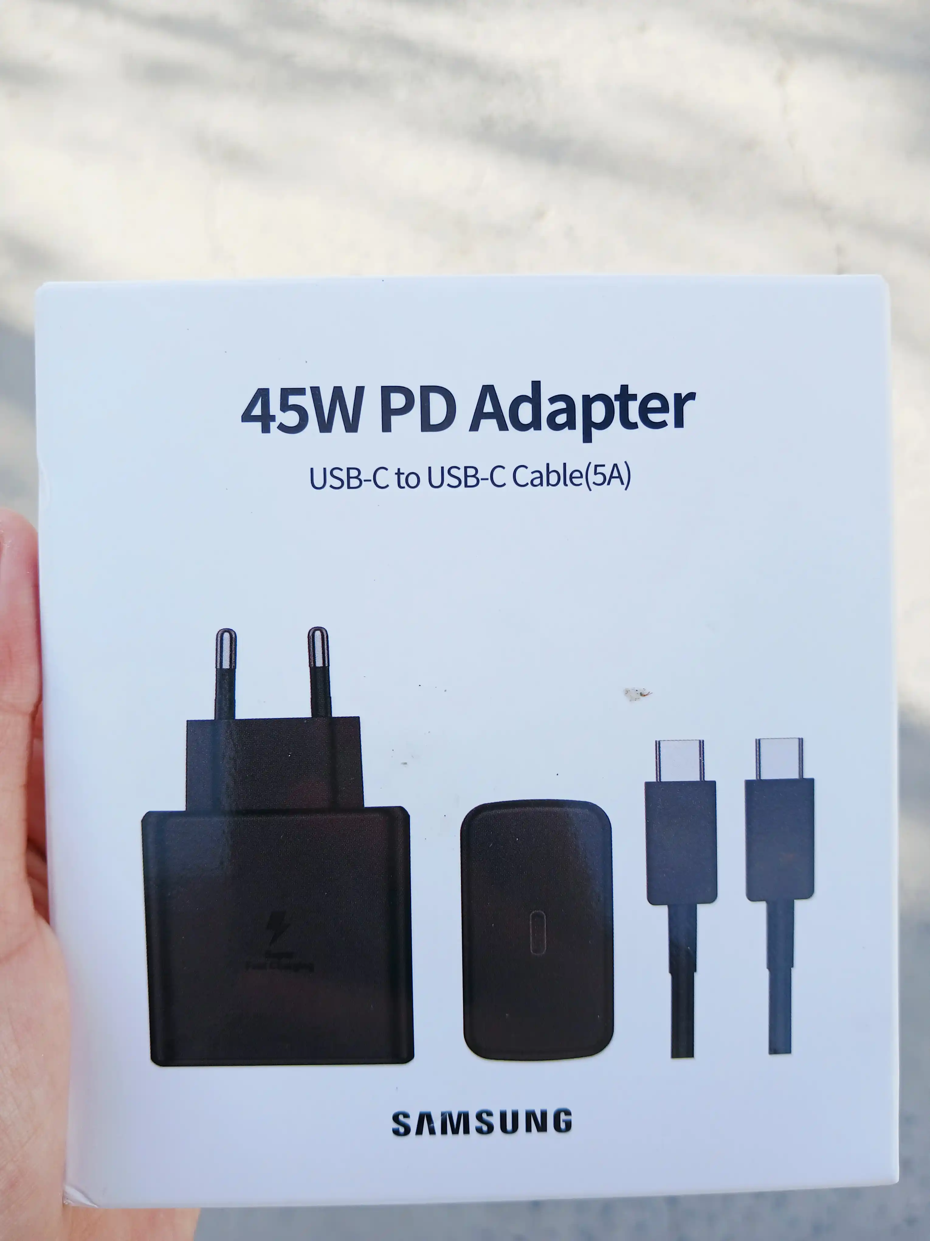 45W Zaryadlovchi Samsung Adapter (PD) + Type-C Kabel
