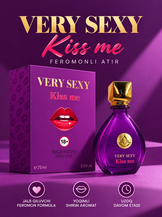 Feromon atirlar, ayollar uchun feramon, feramonli duxi 75 ml