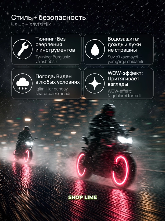 LED g'ildirak yoritgichi